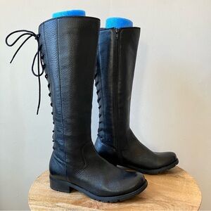 Sofft | Sharnell II Full Grain Leather Lace Up Back Tall Riding Boots